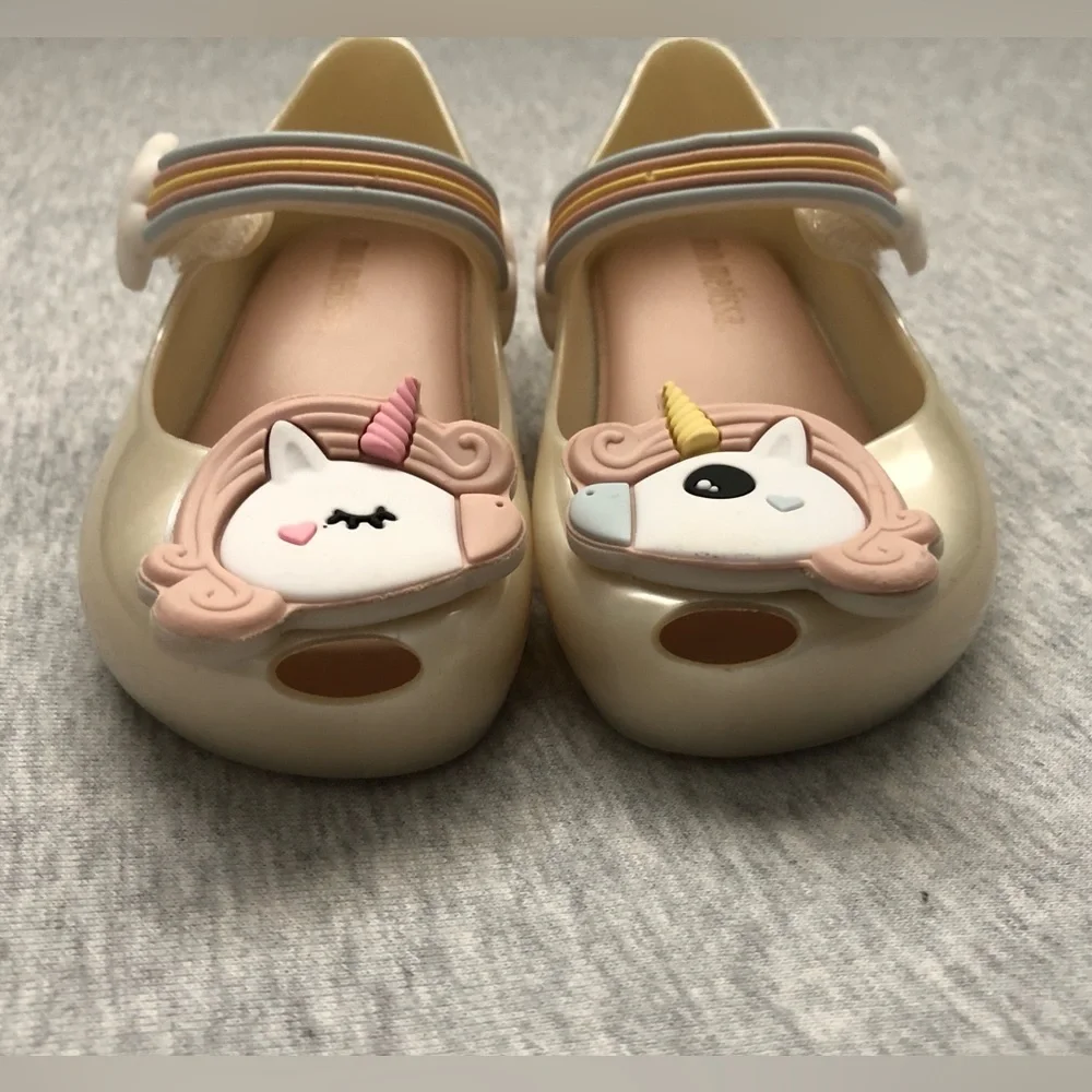 Mini Melissa Ultragirl Maryjane Unicorn pearl Girls Shoes Size: US Toddler 7